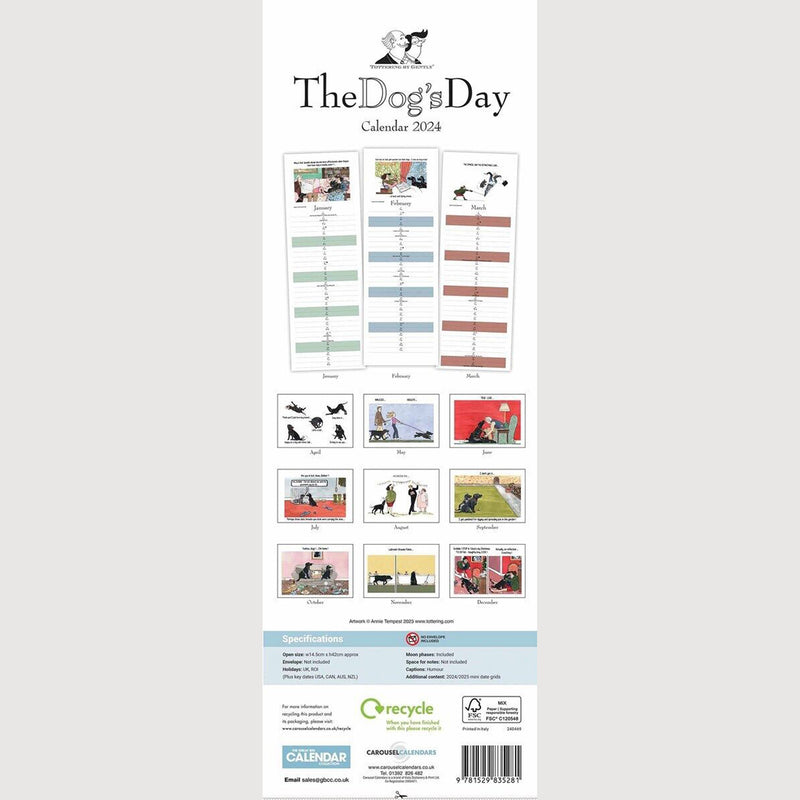 The Dog's Day Couples Slim Planner 2024