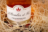 PERSONALISED ROSÉ CHAMPAGNE GIFT IN WOODEN BOX