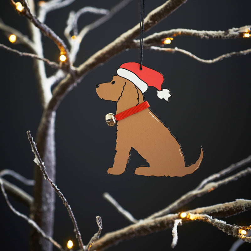 Golden Cocker Spaniel Dog Christmas Tree Decoration by Sweet William Designs | Frisky Partridge Gifts & Homeware