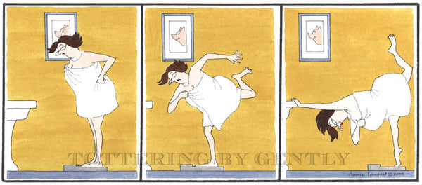 Signed Tottering by Gently Print - Weighing Scales