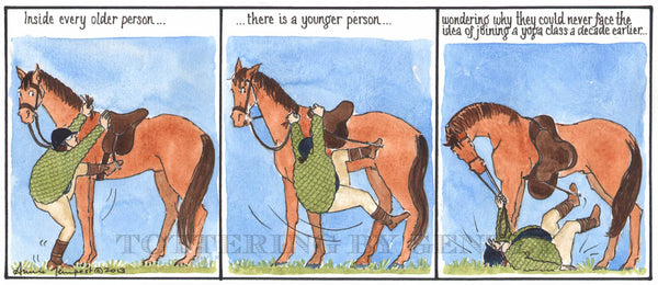 Signed Tottering by Gently Print - Join a Yoga Class