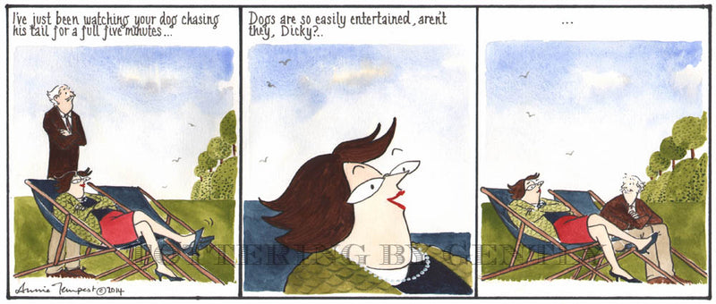 Signed Tottering by Gently Print - Easily entertained