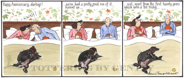 Signed Tottering by Gently Print - Happy Anniversary, Darling!