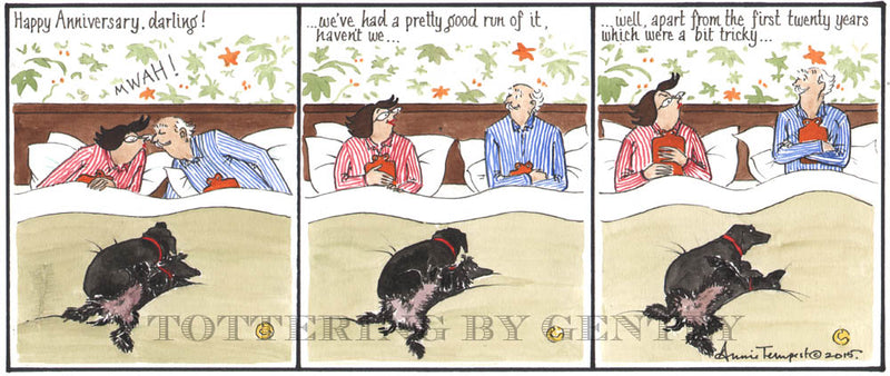 Signed Tottering by Gently Print - Happy Anniversary, Darling!