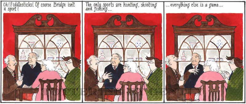 Signed Tottering by Gently Print - Bridge a sport