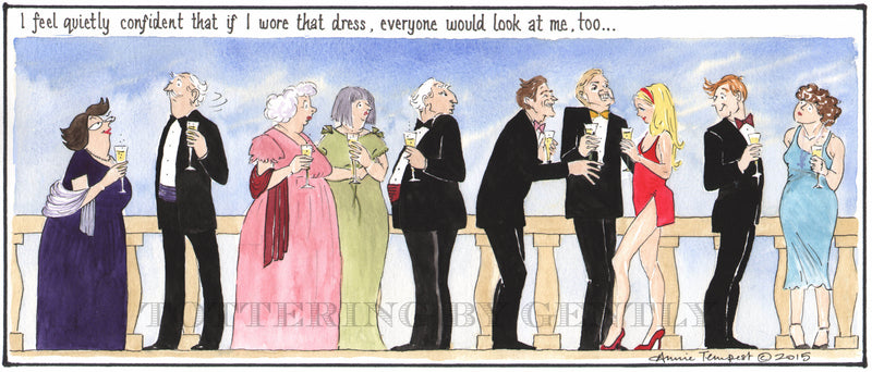 Signed Tottering by Gently Print - That dress