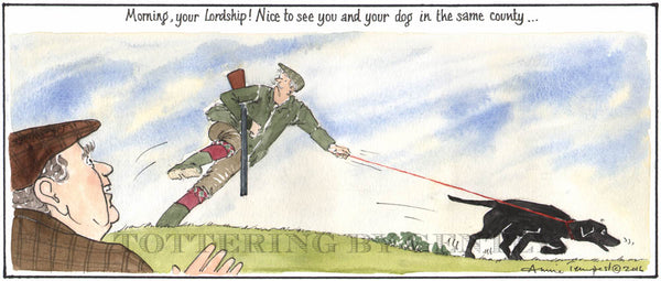 Signed Tottering by Gently Print - Dog in the same county