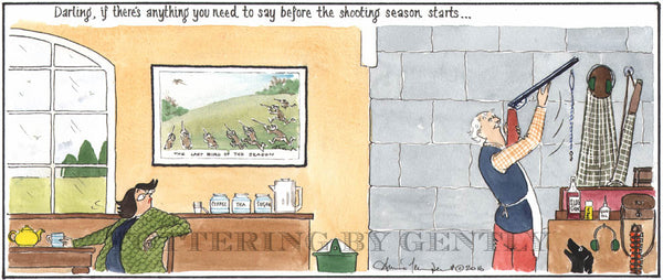 Signed Tottering by Gently Print - Shooting Season Starts