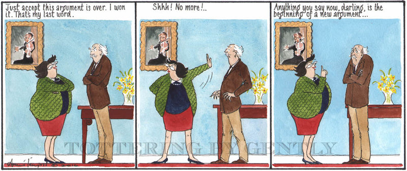 Signed Tottering by Gently Print - A new argument