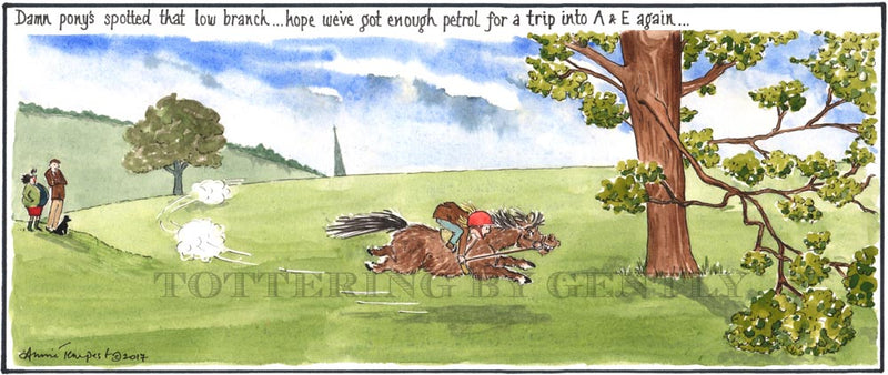 Signed Tottering by Gently Print - Low branch
