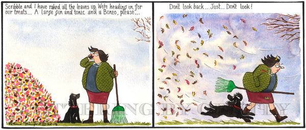 Signed Tottering by Gently Print - Don't look back
