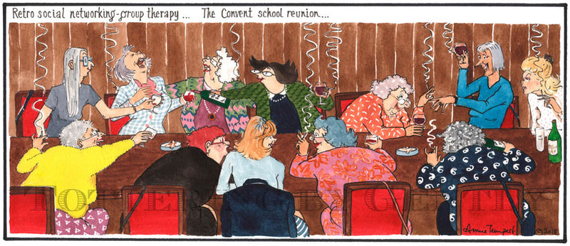 Signed Tottering by Gently Print - Convent Reunion