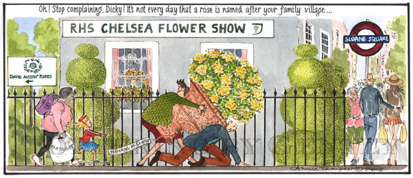 Signed Tottering by Gently Print - Chelsea Flower Show
