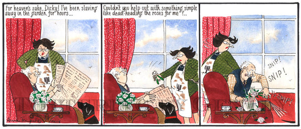 Signed Tottering by Gently Print - Dead heading