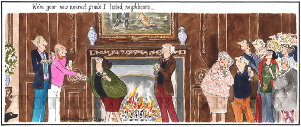 Signed Tottering by Gently Print - Grade I neighbours