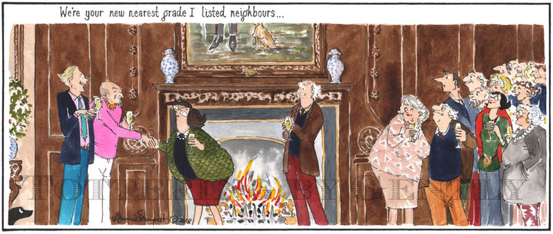 Signed Tottering by Gently Print - Grade I neighbours