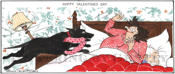Signed Tottering by Gently Print - Happy Valentine's Day