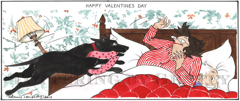 Signed Tottering by Gently Print - Happy Valentine's Day