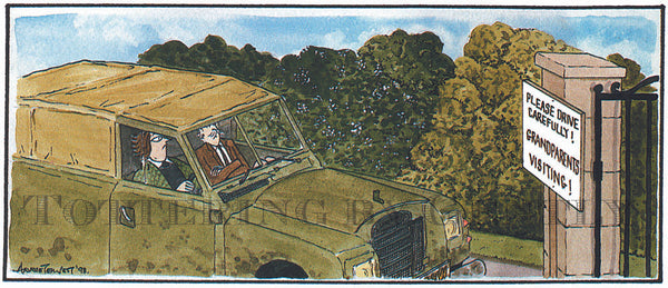 Signed Tottering by Gently Print - Grandparents visiting