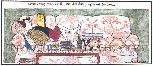 Signed Tottering by Gently Print - Diet that's going to work
