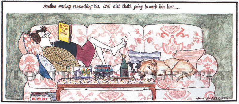 Signed Tottering by Gently Print - Diet that's going to work