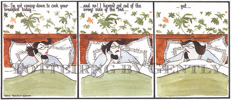 Signed Tottering by Gently Print - Wrong side of the bed