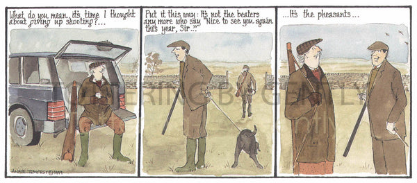 Signed Tottering by Gently Print - Giving up shooting