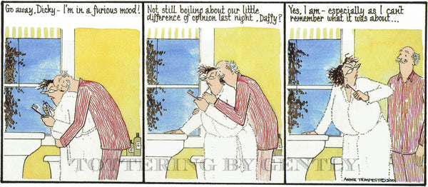 Signed Tottering by Gently Print - Furious mood