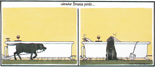 Signed Tottering by Gently Print - Labrador Brownie Points