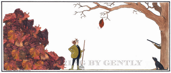Signed Tottering by Gently Print - The last leaf