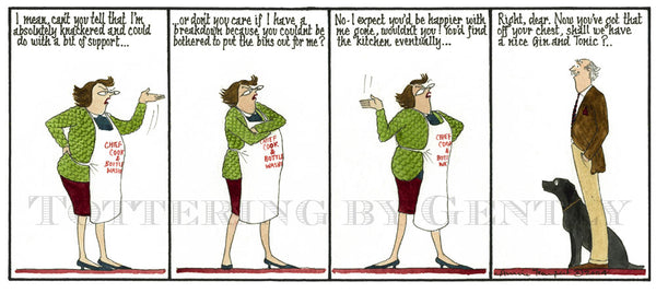 Signed Tottering by Gently Print - A Nice G&T