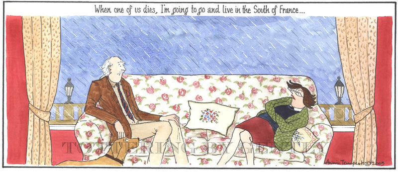Signed Tottering by Gently Print - South of France