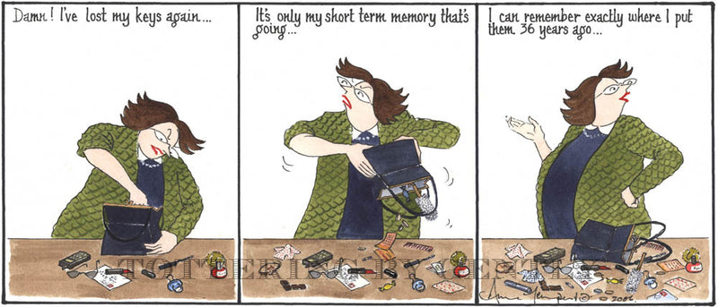 Signed Tottering by Gently Print - Lost my keys again