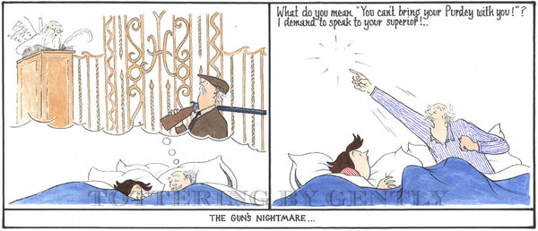 Signed Tottering by Gently Print - The Gun's Nightmare