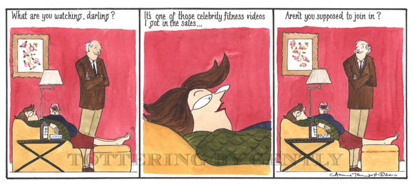 Signed Tottering by Gently Print - Celebrity Fitness