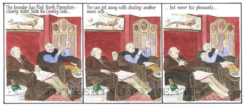 Signed Tottering by Gently Print - Another man's pheasants