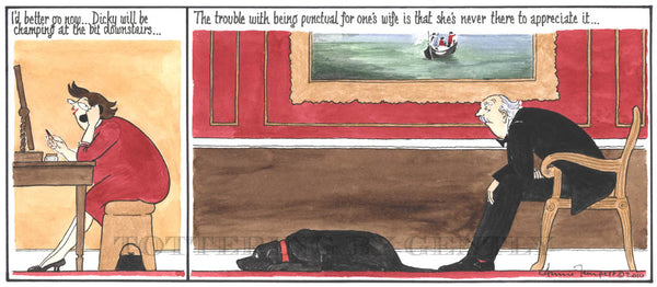 Signed Tottering by Gently Print - Being Punctual