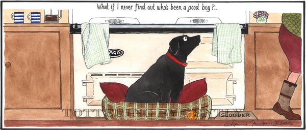 What if I never find out who's been a good boy?  Country Life print by artist Annie Tempest