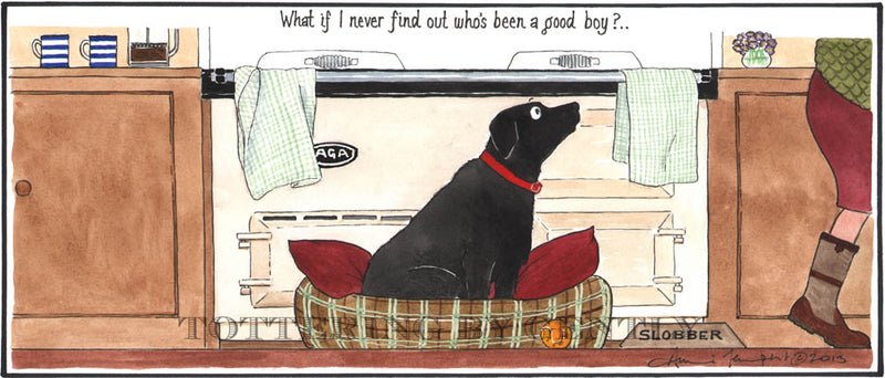 What if I never find out who's been a good boy?  Country Life print by artist Annie Tempest