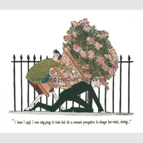 Signed Special Tottering by Gently Print - A woman's prerogative