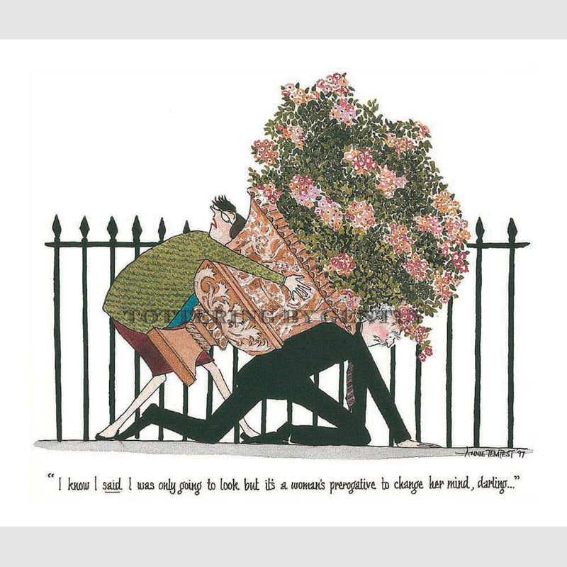 Signed Special Tottering by Gently Print - A woman's prerogative