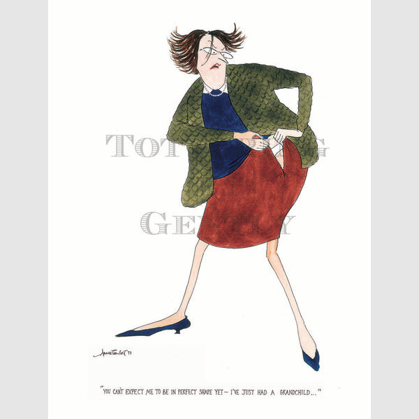 Signed Special Tottering by Gently Print - Just had a grandchild