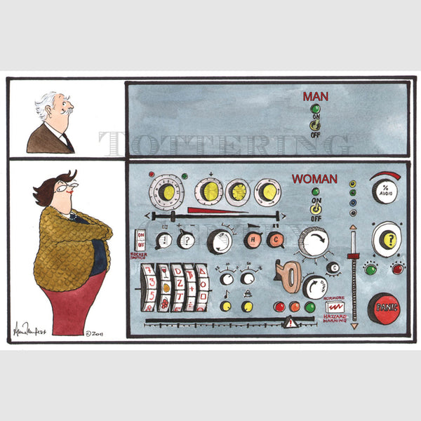 Signed Special Tottering by Gently Print - On Off Switch
