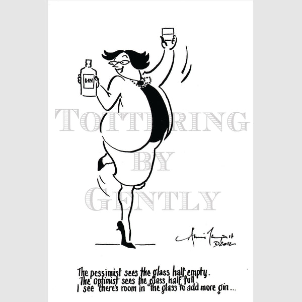 Signed Special Tottering by Gently Print - The optimist