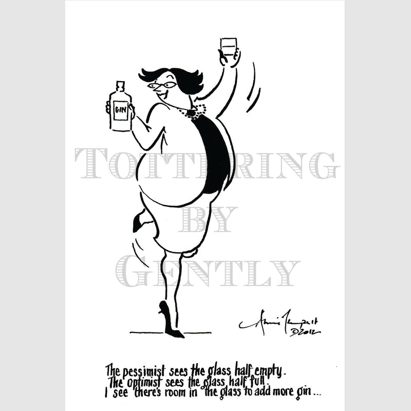 Signed Special Tottering by Gently Print - The optimist