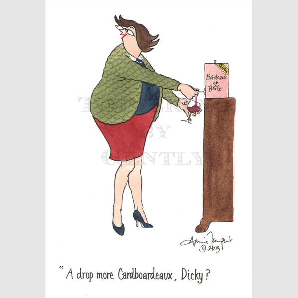 Signed Special Tottering by Gently Print - A drop more cardboardeaux