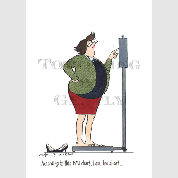 Signed Special Tottering by Gently Print - this BMI chart