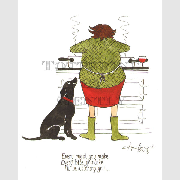 Signed Special Tottering by Gently Print - I'll be watching you