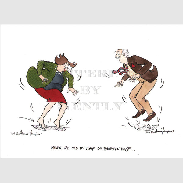 Signed Special Tottering by Gently Print - Bubble wrap...