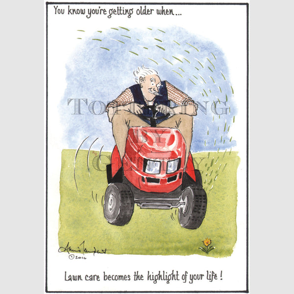 Signed Special Tottering by Gently Print - Lawn care